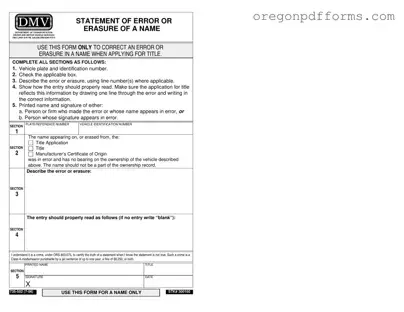 Free Oregon Dmv 735 502 Form
